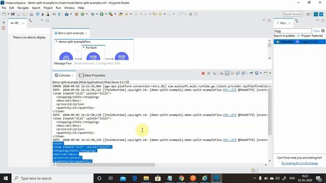 Splitting and Aggregating Message With MuleSoft | For Each MuleSoft Component смотреть онлайн