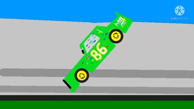 Pixar Cars: The King Crash But The Roles Are Reversed (Stick Nodes) смотреть онлайн