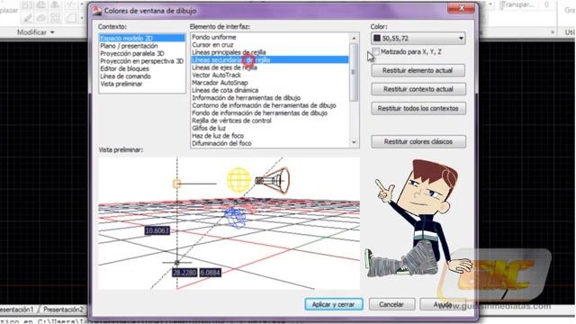 2.12-b Personalización de la interfaz (Curso Autocad 2011) смотреть онлайн