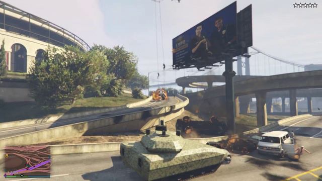Неразрушим танк в GTA 5?!Хакер?! смотреть онлайн