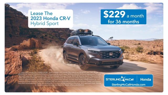 Lease The New 2023 Honda Accord for ONLY $219 a Month in Kingwood, TX | Sterling McCall Honda смотреть онлайн