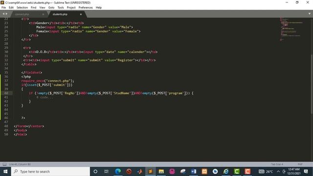 Inserting records to the database in PHP and MySQL video 4 of 7 смотреть онлайн