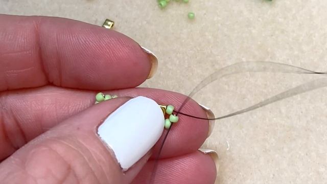 TILA SQUARE beaded jewelry making earring tutorial смотреть онлайн