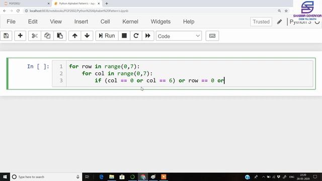 Star/Asterisk in "A" shape Python Pattern Programming. смотреть онлайн