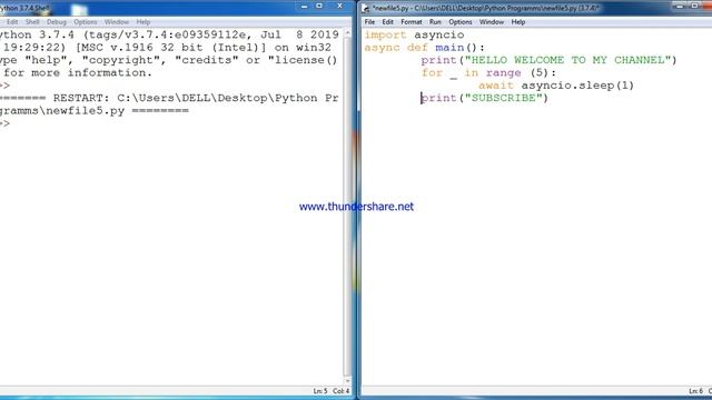 Python programming use of asyncio смотреть онлайн