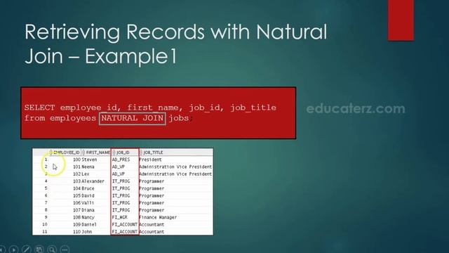 5.2 Natural Joins смотреть онлайн