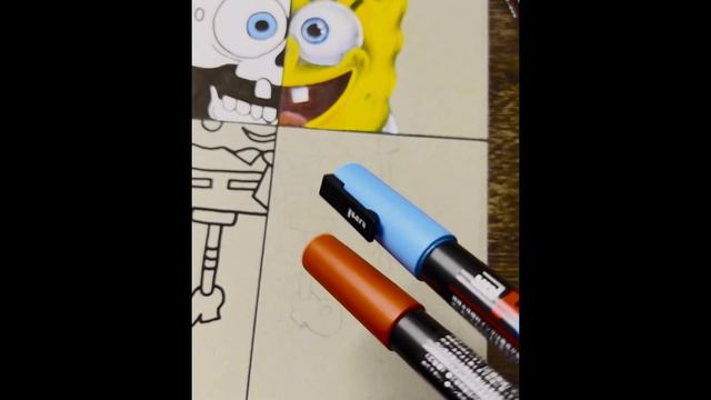 How To Draw SpongeBob in 4 Different Styles смотреть онлайн