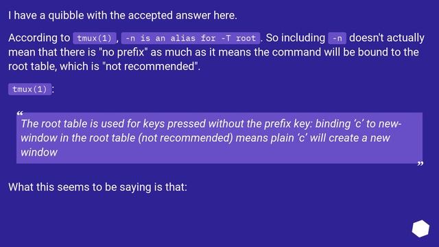 Binding a command in tmux without using the prefix key смотреть онлайн