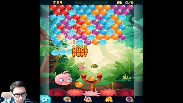 Обзор игры Angry Birds POP (Злые Птички: ПОП) Лопаем пузырьки :D смотреть онлайн