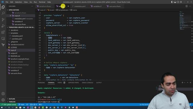 Terraform Creates a Ubuntu 22.04 VM in VMware vSphere смотреть онлайн
