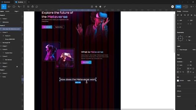 Metaverse UI Design In Figma | Figma Tutorial For Beginners смотреть онлайн