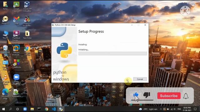 How To Install Python 3.9.5 On Windows 10 | Install Python On Windows 7,8,10 смотреть онлайн