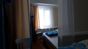 обзор домика из минибруса зимой.