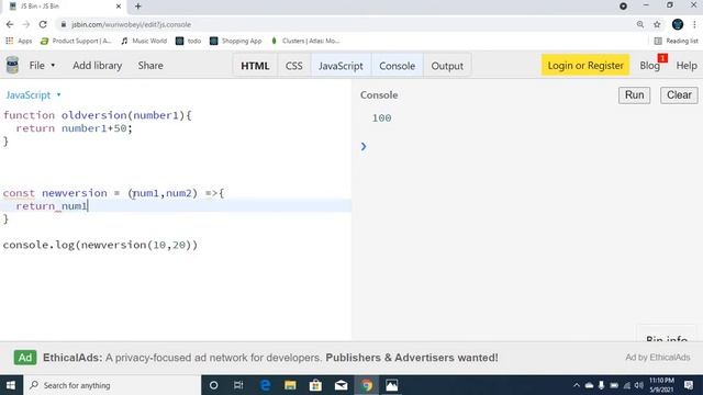 How to Use Arrow Function in JavaScript in telugu - 3 - ReactJs in telugu смотреть онлайн