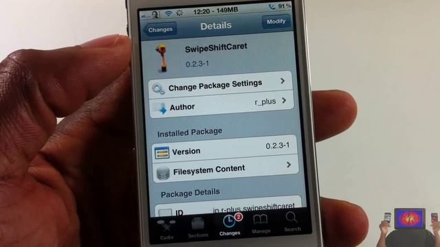 SwipeShiftCaret (Cydia Tweak) - Swipe Left Or Right To Fix Typing Errors Easy смотреть онлайн