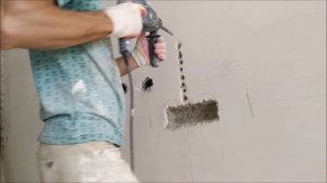 Штробление стен под проводку (самый быстрый способ)