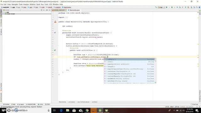 Android Studio: Empty Integer EditText смотреть онлайн