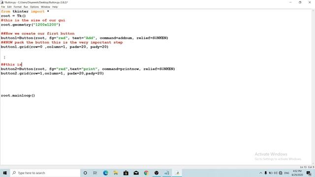 Create Button In tkinter Python. смотреть онлайн
