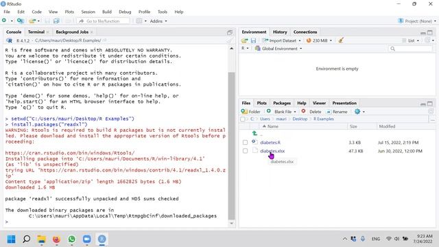 [Statistics With R] 2 - Reading Excel Spreadsheet Into R