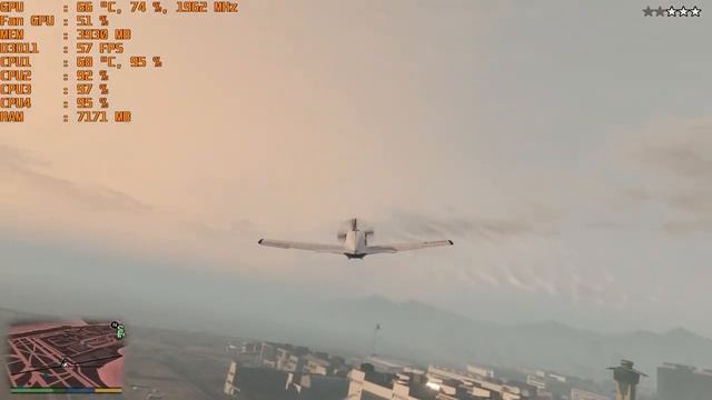 A10 6800K + GTX 1060 6GB / Grand Theft Auto V [Benchmark] смотреть онлайн