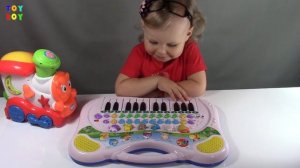 Детский синтезатор. Как играть на синтезаторе. Детский паровоз играет на синтезаторе.  #ToyBoy