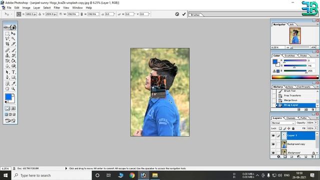 Photoshop 7.0 CB Editing Tutorial - Smooth Skin and Hair CB Editing смотреть онлайн