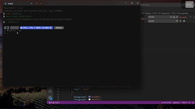 Oh my posh - Changing the theme color смотреть онлайн
