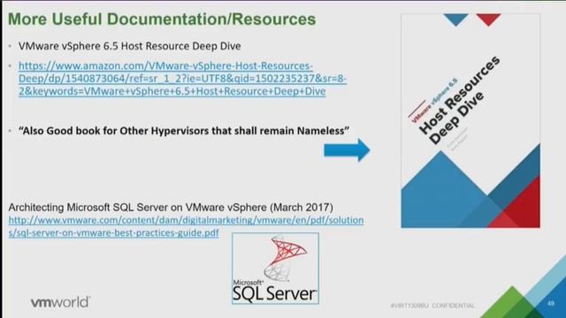 VMworld 2017 VIRT1309BU - Monster VMs (Database Virtualization) with VMware vSphere 6.5 смотреть онлайн