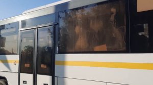 Автобус ЛиАЗ-5250 "ВОЯЖ" следует по маршруту 32 "Воскресенск - Сады - Баановское - Воскресенск"