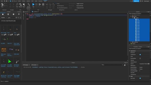 ROBLOX Studio How To Weld Any Weapon (Doesn't Matter How Many Parts!) And Use It As a Tool смотреть онлайн