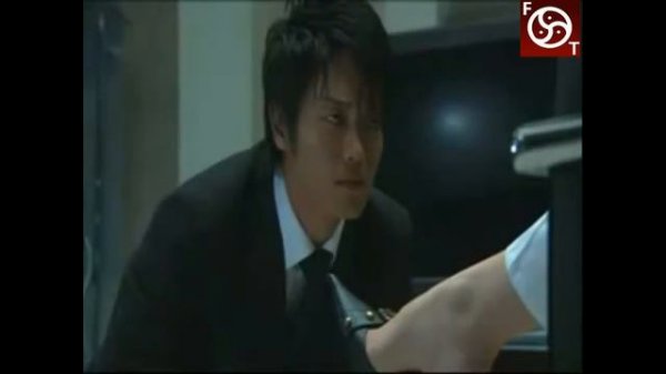 Asian Femdom Scene, licking shoes in the office