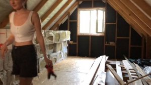 Утепление второго этажа