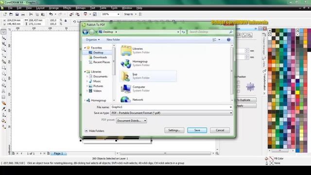 Menyimpan File CorelDRAW Menjadi PDF | Belajar CorelDRAW смотреть онлайн