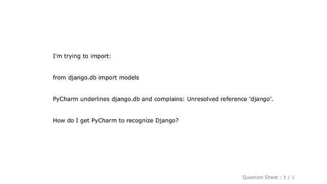 Django : Unresolved reference: 'django' error in PyCharm смотреть онлайн