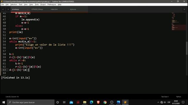 Cifrado RSA - Programa en Python - Algoritmos - Cifrado y Descifrado de un mensaje смотреть онлайн