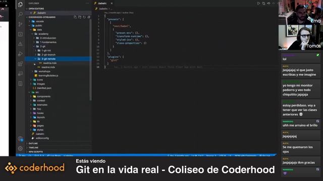 12: #Git - Coliseo y Git en la vida Real - CODERHOOD CLASSES смотреть онлайн