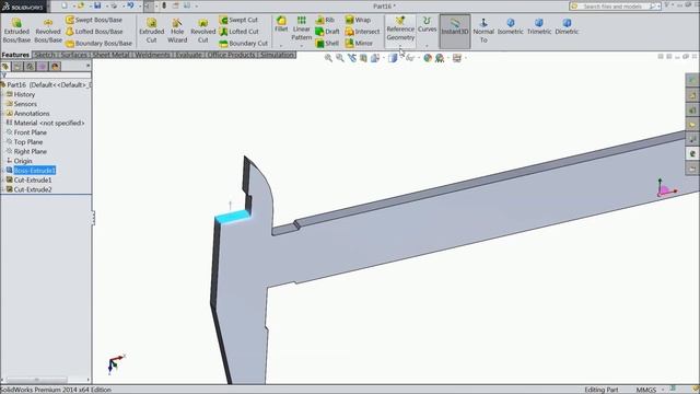 Solidworks tutorial design of Vernier caliper Part 1 смотреть онлайн