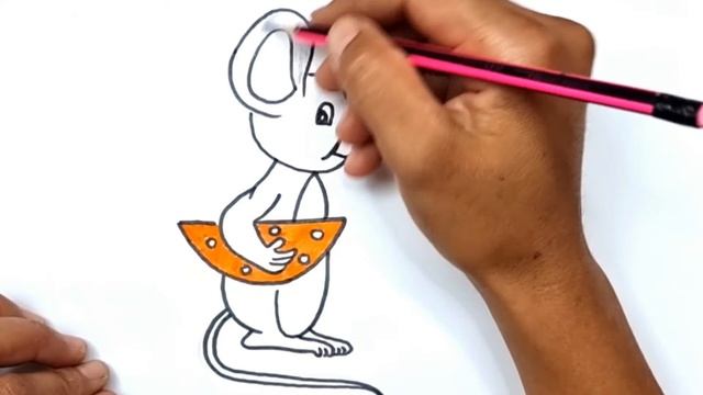 How to draw a mouse || Как нарисовать мышь || Sichqonni rasmi qanday chiziladi смотреть онлайн