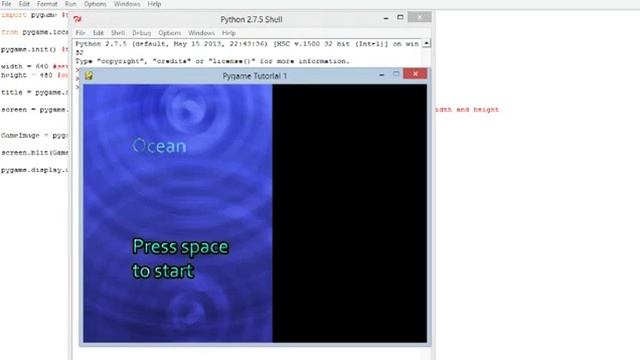 Pygame - Tutorial 2 - Blitting an image to screen смотреть онлайн