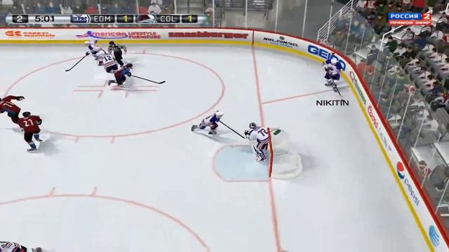 Edmonton (Oilers) vs Colorado (Avalanche) Away (NHL 09) смотреть онлайн