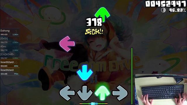 Osu!Mania: "Freedom Dive" (4k Hyper) S - 97.09% [con handcam] смотреть онлайн