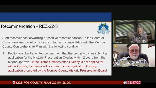 Monroe County Plan Commission, May 17, 2022 смотреть онлайн
