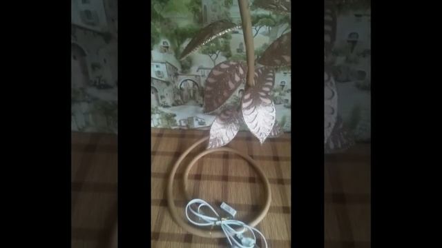 Прикроватный светильник Роза из софтина своими руками. смотреть онлайн