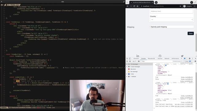 Code with me - Form Builder in React with Tailwind. Part 5 смотреть онлайн