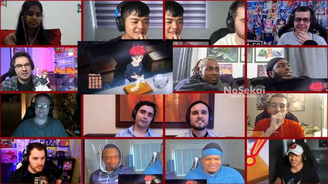 Food Wars! Shokugeki no Soma Opening 1 「Kibo no Uta」 - React Mashup (食戟のソーマOP1) смотреть онлайн