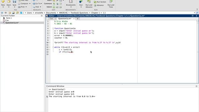 Bisection Method MATLAB смотреть онлайн