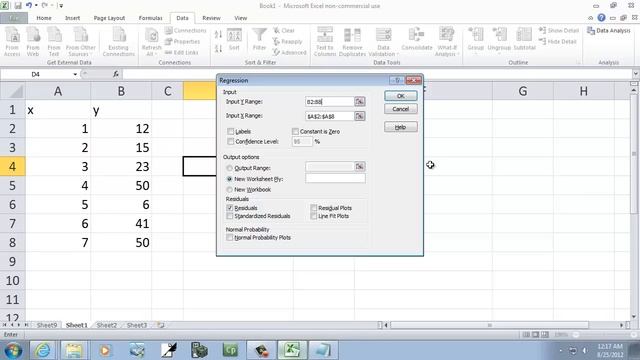 Excel 2010: Residual Plots смотреть онлайн