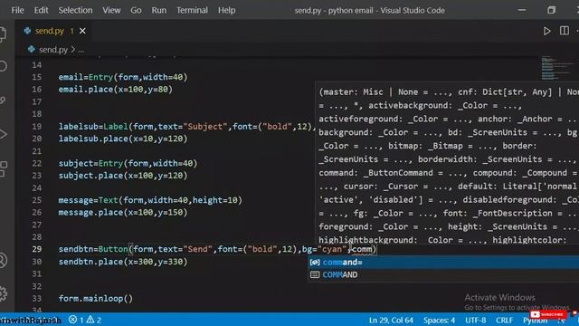 How to send email in python | Send email in python | Send email using GMAIL SMTP in python смотреть онлайн