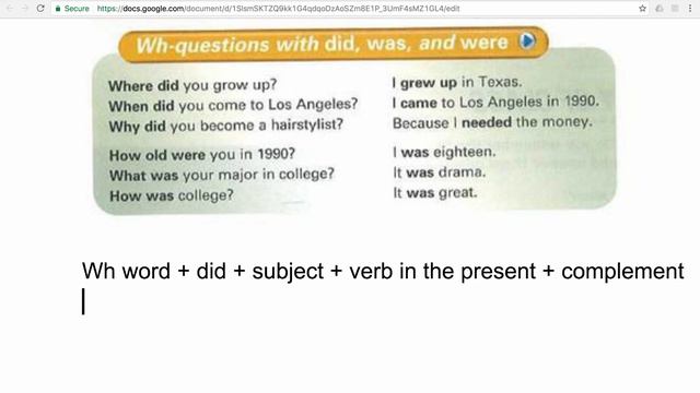 3. 9 Questions With Did Was And Were смотреть онлайн