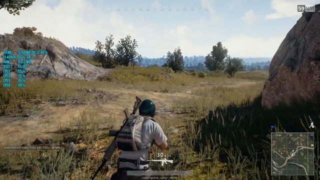 PUBG : FPS Test GTX Titan I5 4690K смотреть онлайн